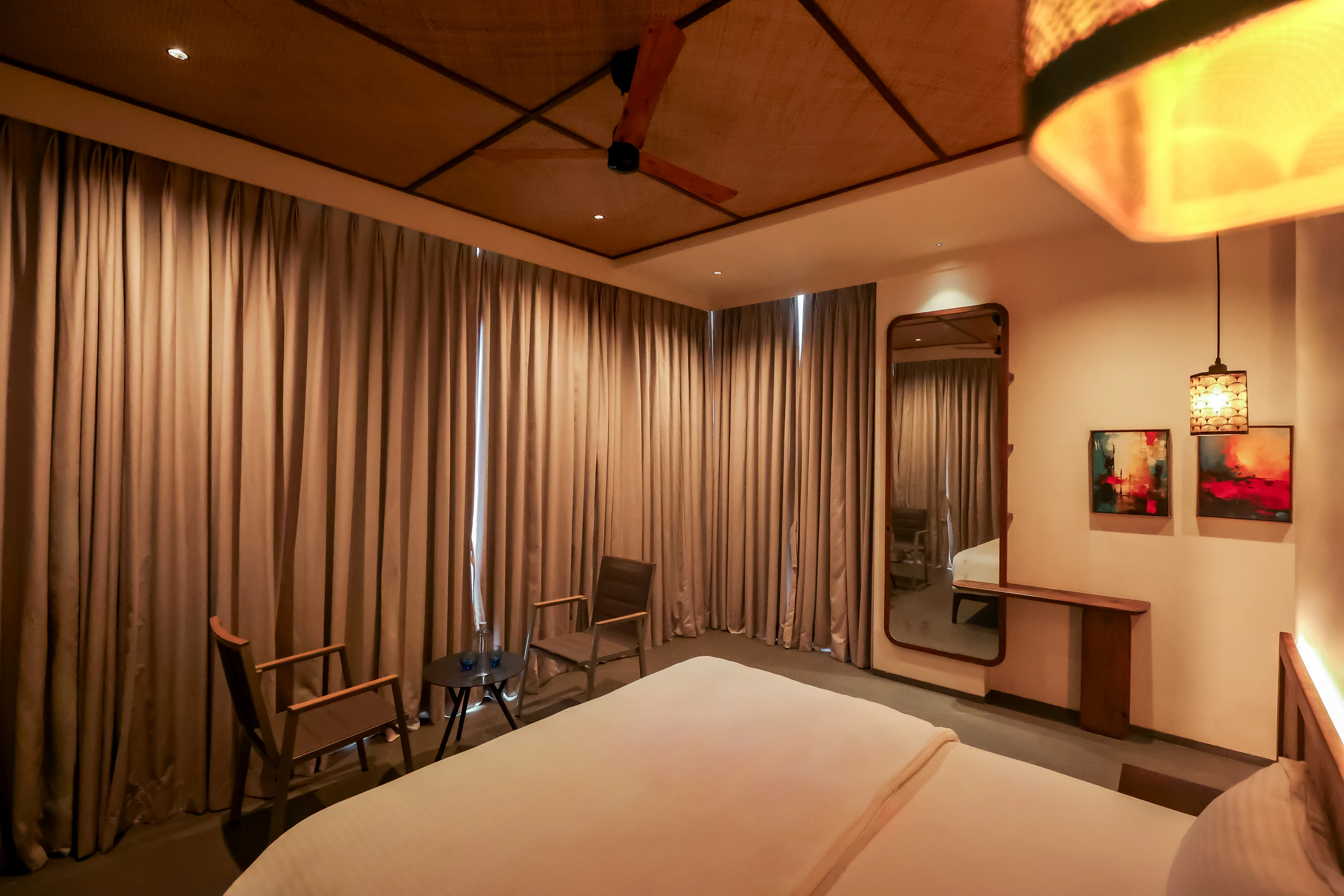Pebble villa bedroom